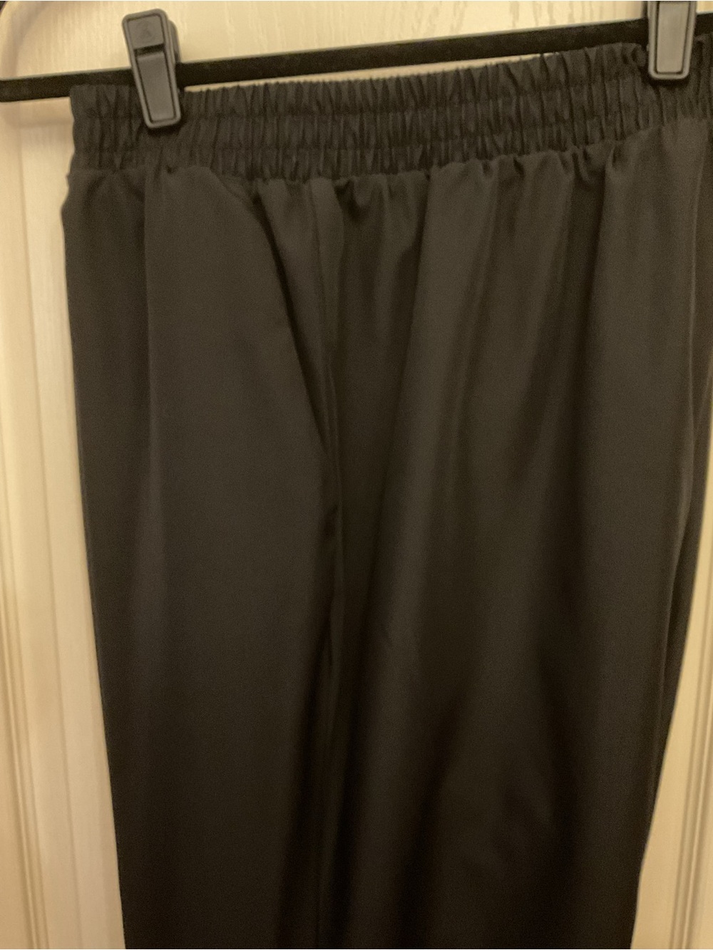 Woman Within Black Dress Pants with Bright Sheen 24W Elastic Waist - Picture 4 of 9